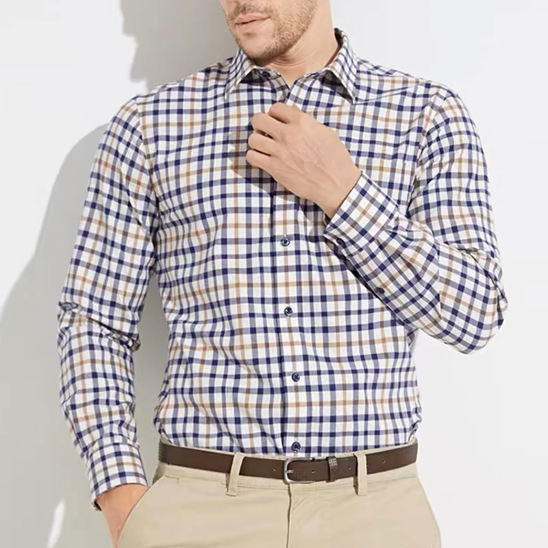 Men Formal Wear For Summer - Men's long sleeve shirt pure cotton