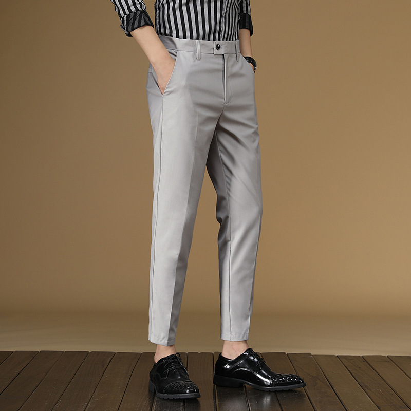 Men Formal Wear For Summer - Summer Suit Pants Men Red Black