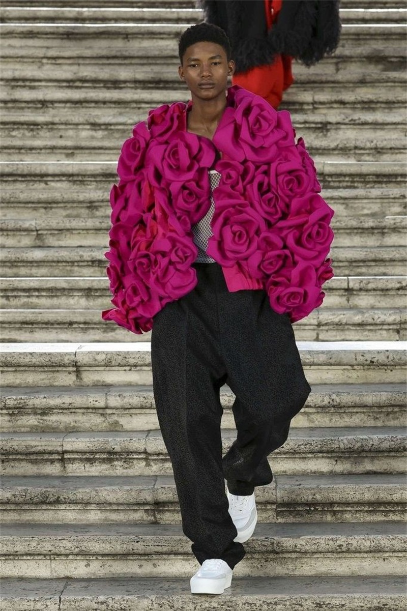 Men Formal Wear Pink - Rose Pink Men Suit Pant Set