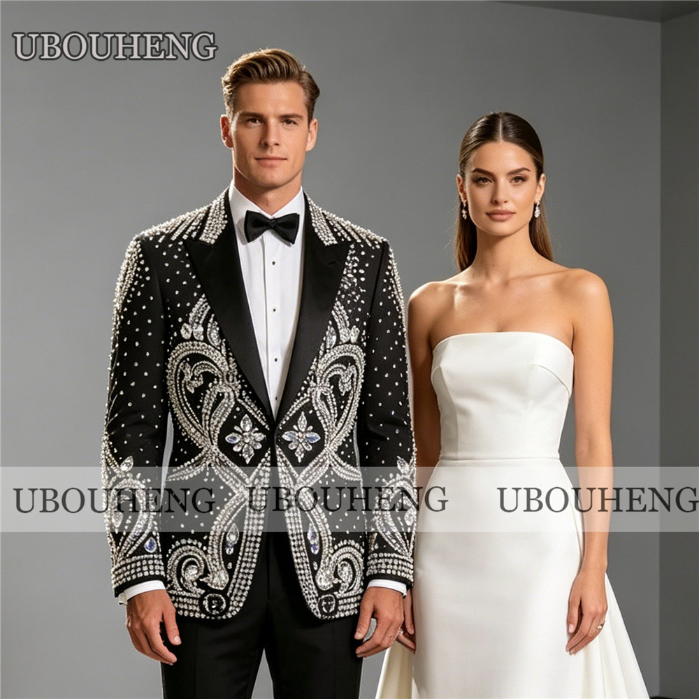 Men Formal Wear For Dinner - Exquisite Wedding Suit For Man Diamond