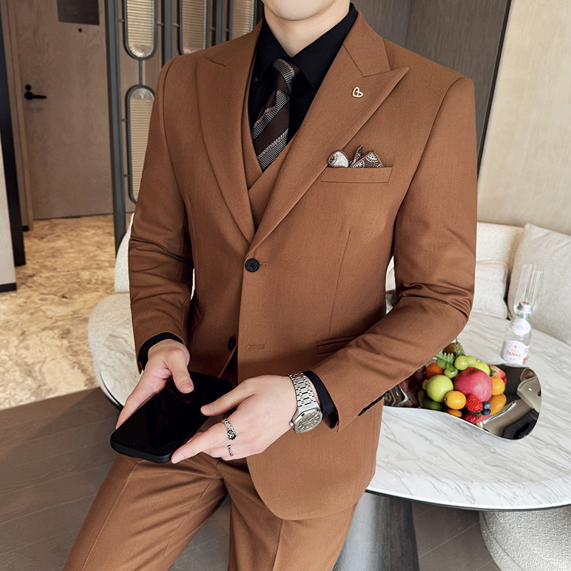 White Mens Suits 3 Pieces Slim - Men Formal Wear For Dinner review and price