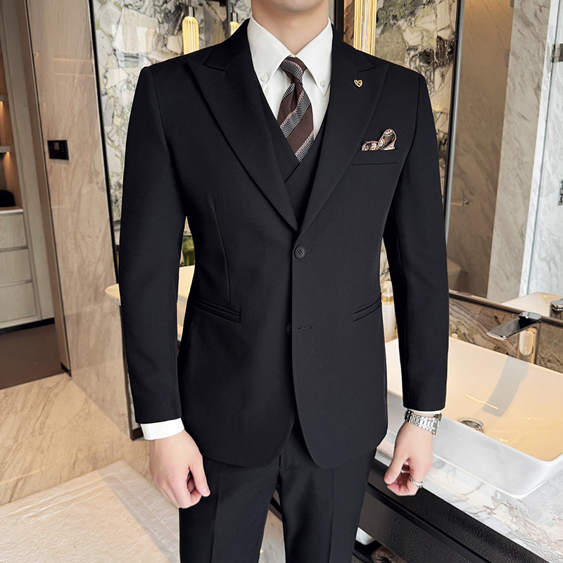White Mens Suits 3 Pieces Slim - Men Formal Wear For Dinner review and price