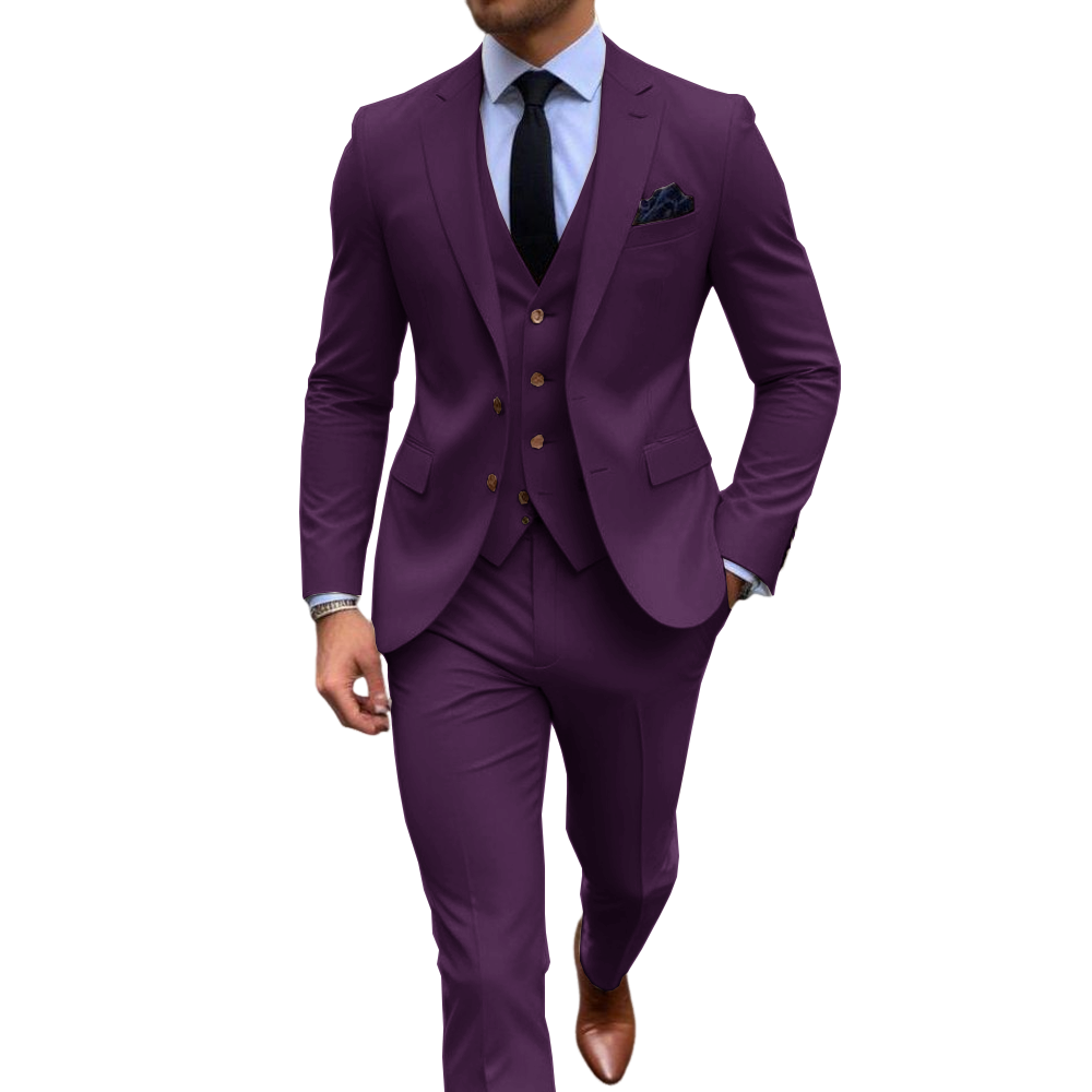 Pink 3 Piece Men's Suits For W - Men Formal Wear Pink review and price