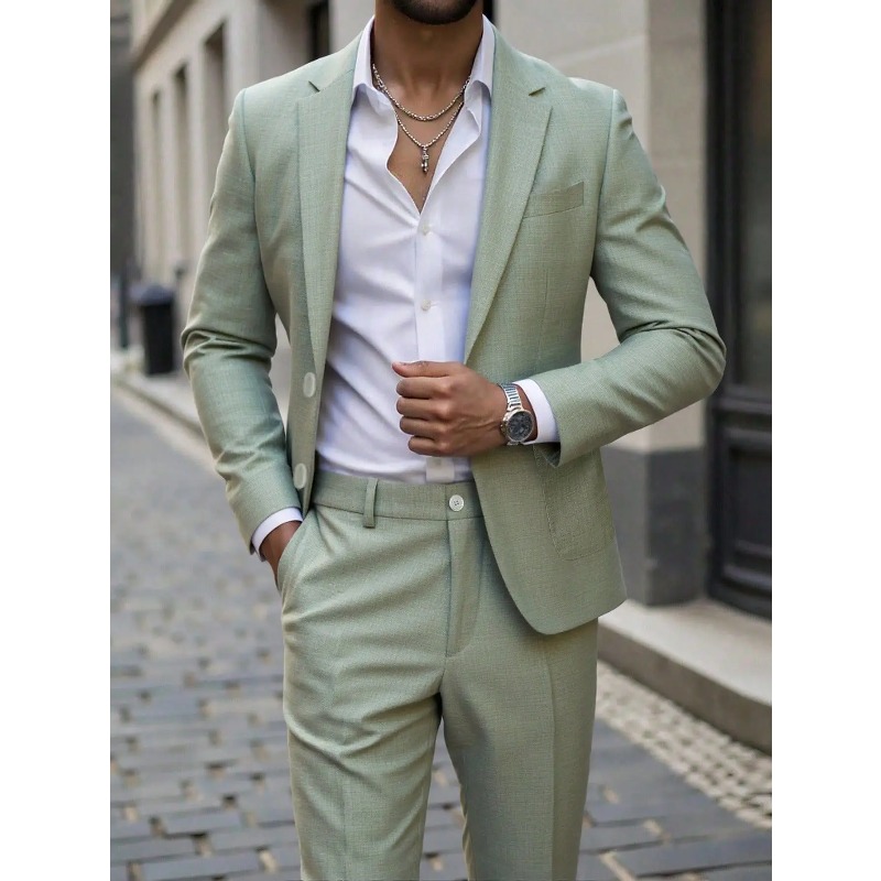 Business Men's Solid Color Sui - Men Formal Wear For Dinner review and price