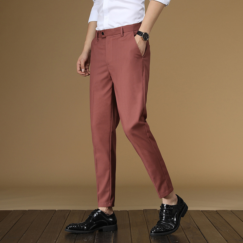 Summer Suit Pants Men Red Blac - Men Formal Wear For Summer review and price