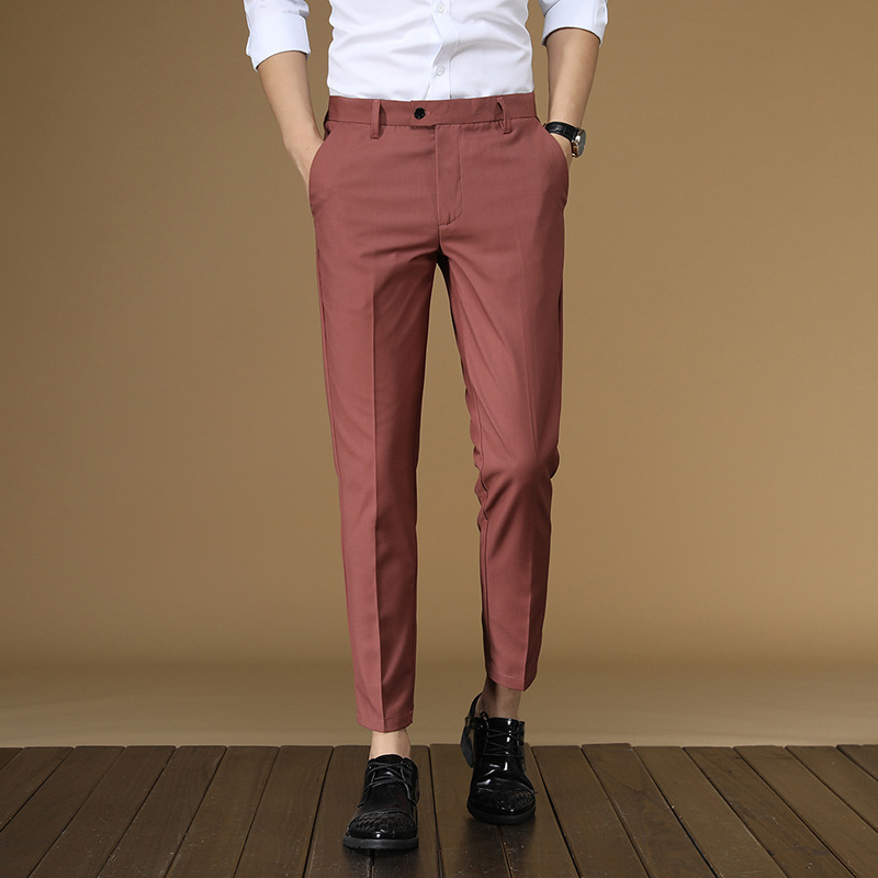 Summer Suit Pants Men Red Blac - Men Formal Wear For Summer review and price