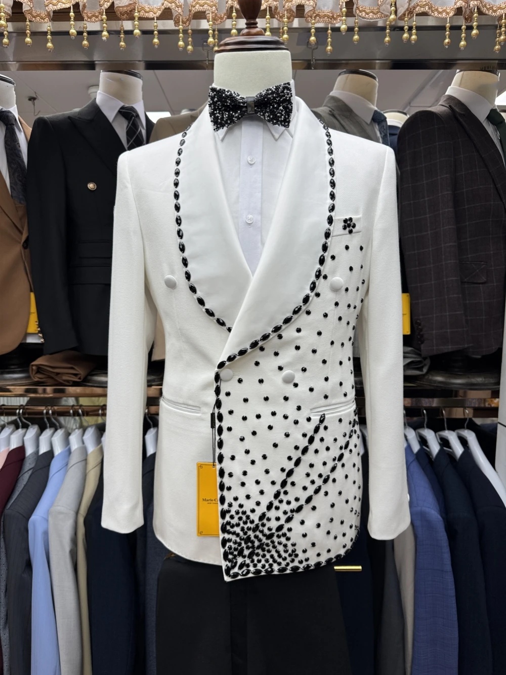White Groom Men Suit Set 2 Pie - Men Formal Wear With Coat review and price