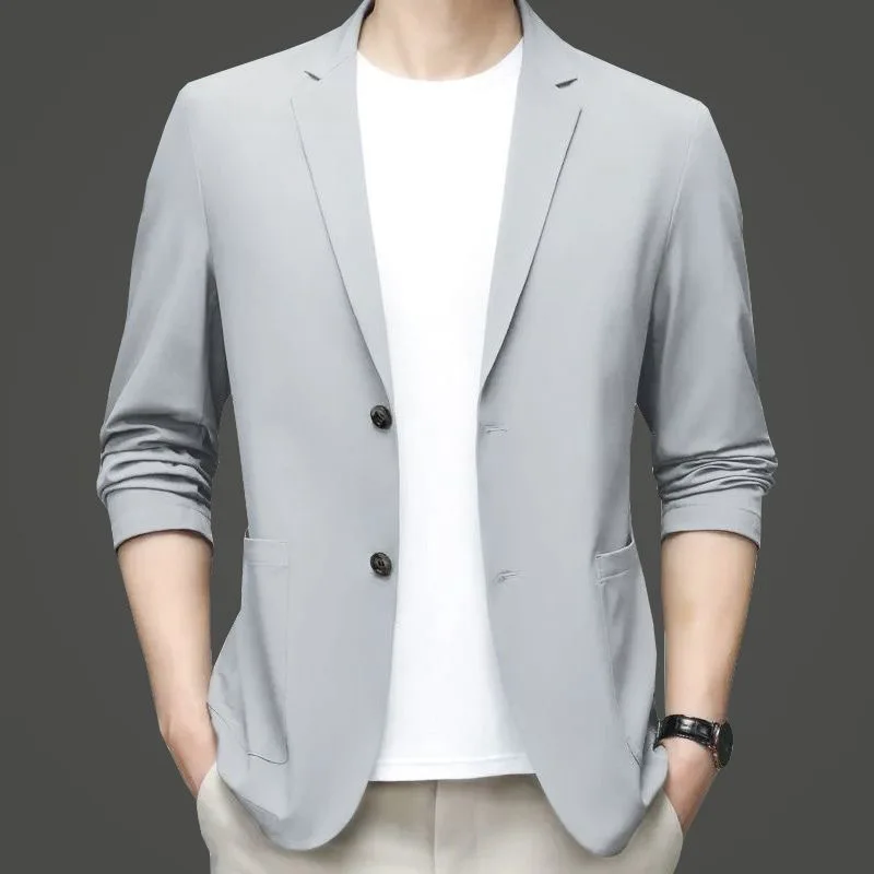 New Summer Men Thin Blazers Bu - Men Formal Wear For Summer review and price