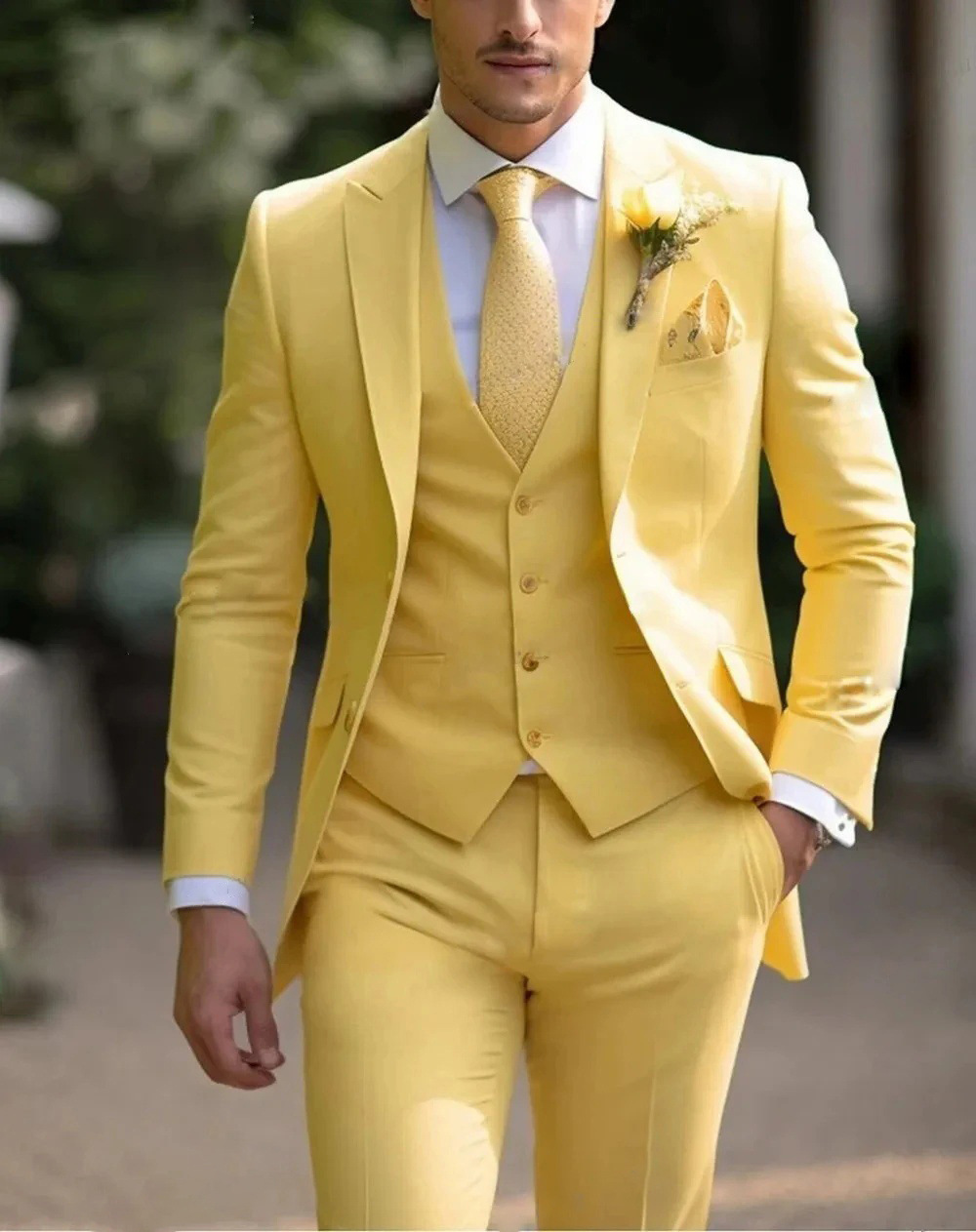 3 Pieces Pink Formal Men Suits - Men Formal Wear Pink review and price