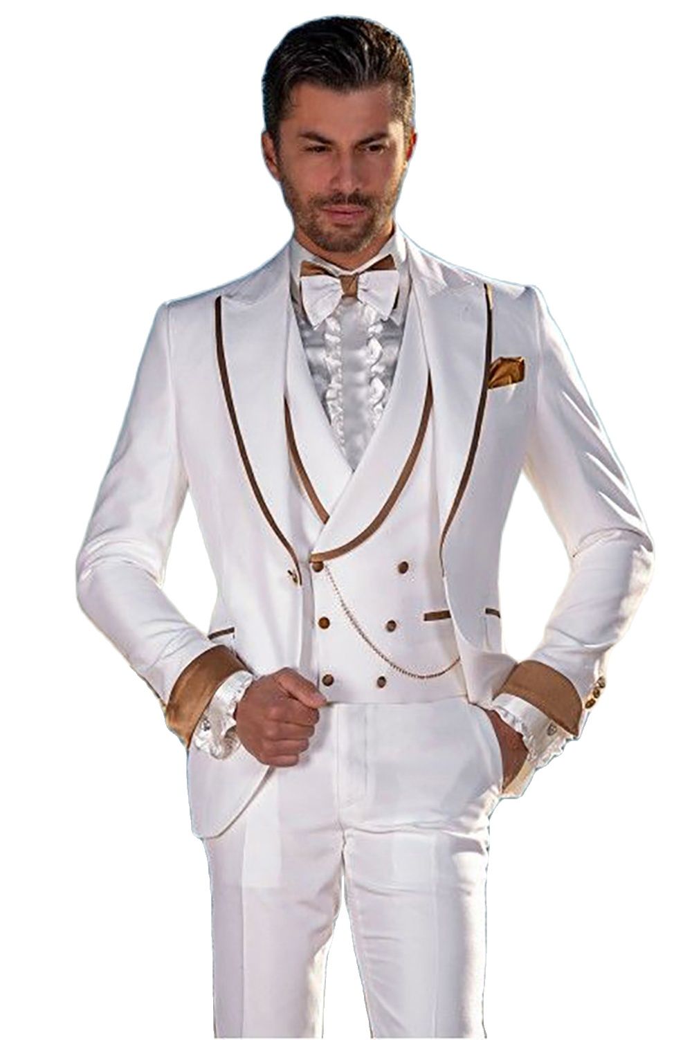 Custom Made White Men Suits We - Men Formal Party Wear Dress review and price