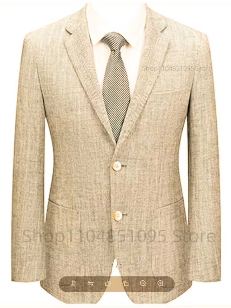 Men's Slim Fit Linen Suit Blaz - Men Formal Wear For Summer review and price