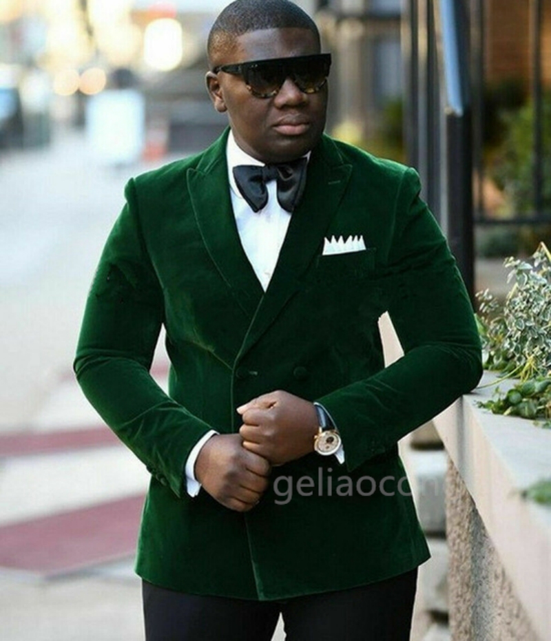 XS-6XL Velvet Wedding Men Suit - Men Formal Wear With Coat review and price