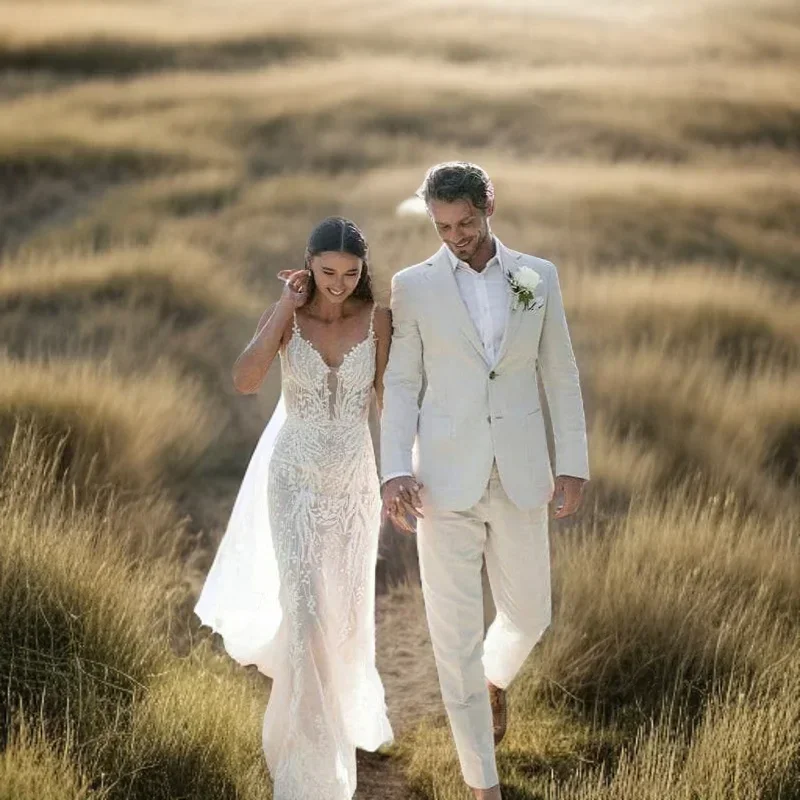 Linen Wedding Tuxedo For Men S - Men Formal Wear For Summer review and price