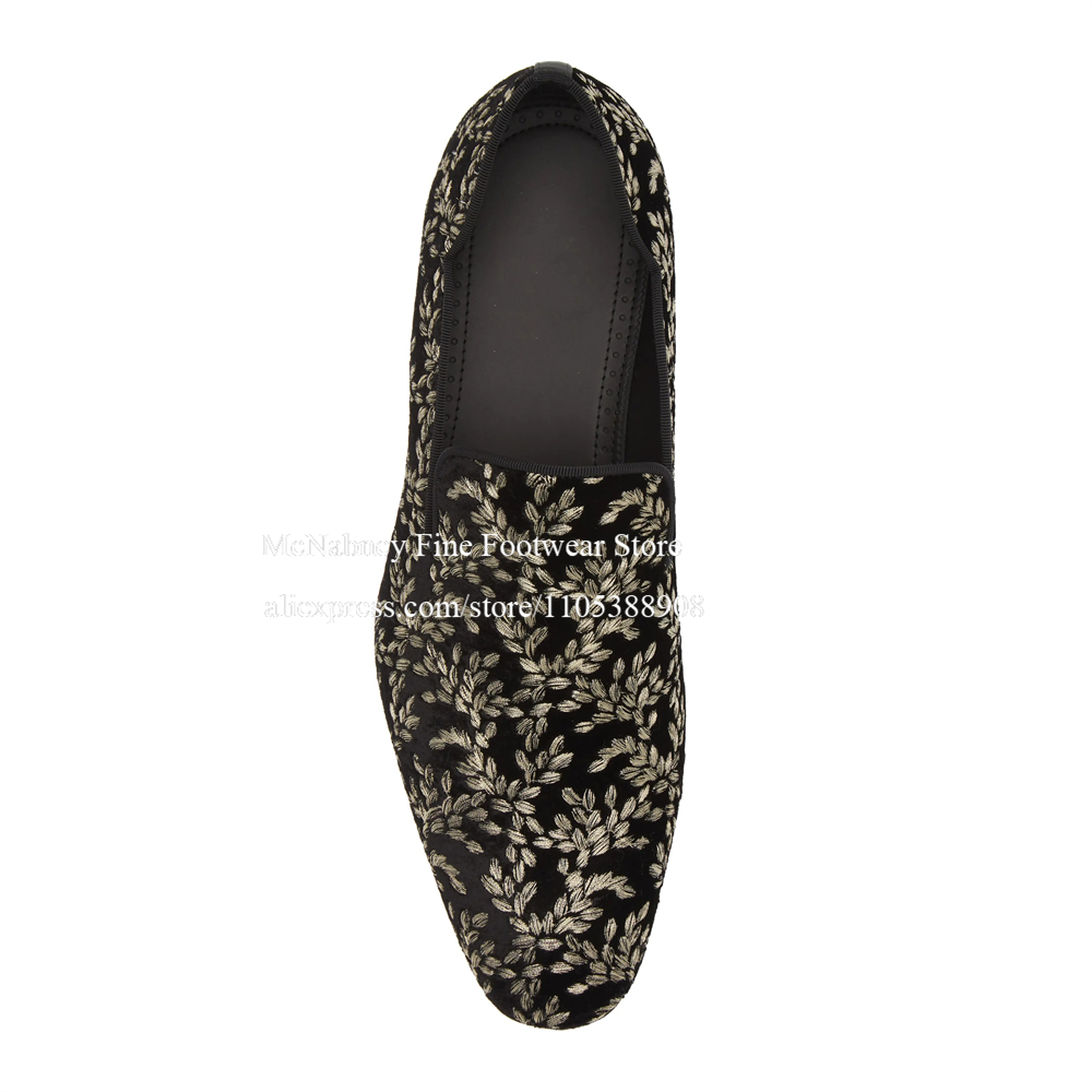 Black Silk Velvet Slip On Loaf - Men Formal Party Wear Dress review and price