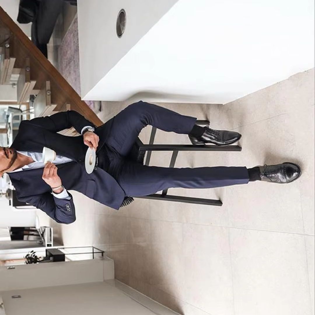 Navy Blue 2-Piece Men's Tuxedo - Men Formal Wear For Dinner review and price