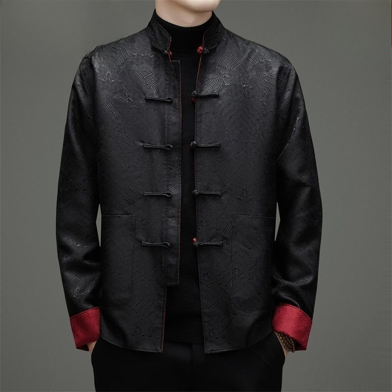 Tang-style Men Long-sleeved Do - Men'S Style Formal Wear review and price