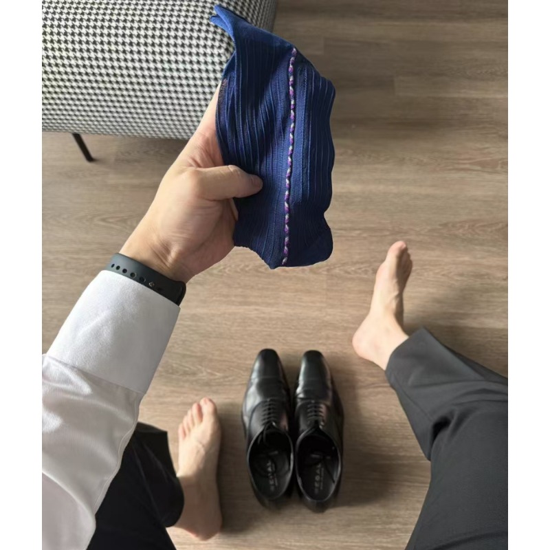 Male Dress Socks Blue Black Fo - Men Formal Party Wear Dress review and price