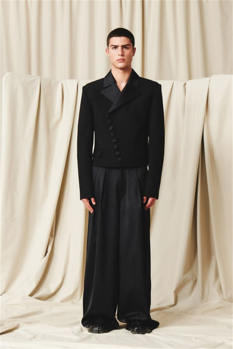 Loose Men Suits Pants Set 2 Pc - Men Formal Wear With Coat review and price