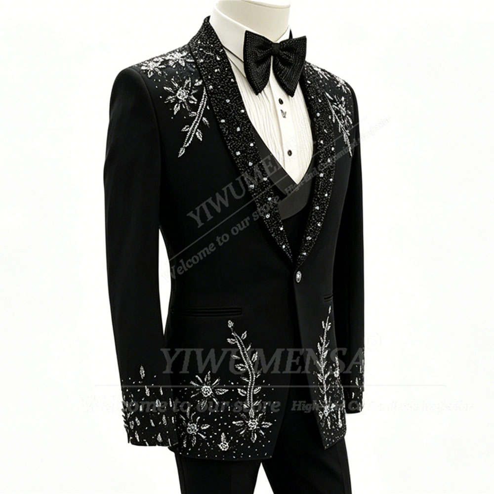 Brilliant Crystals Beading Sui - Men Formal Wear For Dinner review and price