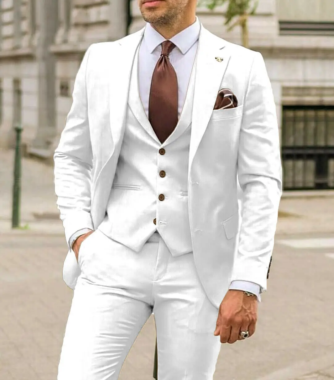 Notch Lapel Men Suits Slim Fit - Men Formal Wear For Dinner review and price