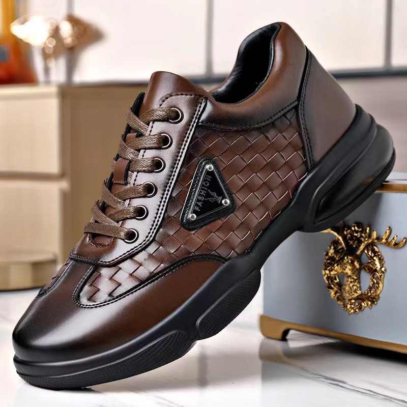 New Men Leather Shoes Platform - Men Formal Wear With Sneakers review and price