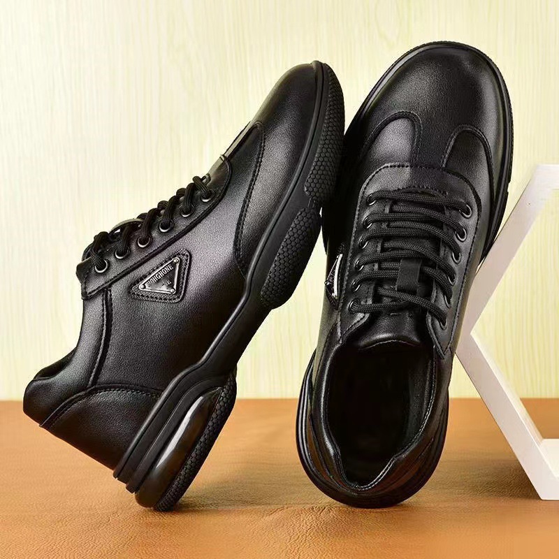 New Men Leather Shoes Platform - Men Formal Wear With Sneakers review and price